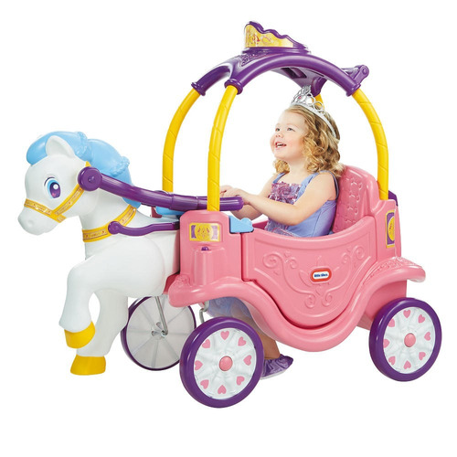 Carruaje Princesas Con Caballo Little Tikes Montable Disney