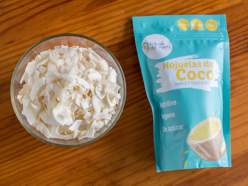 Imagen 4 de 6 de 4 Pack Hojuelas De Coco Sin Azúcar 480g · Coco Chips Vegano