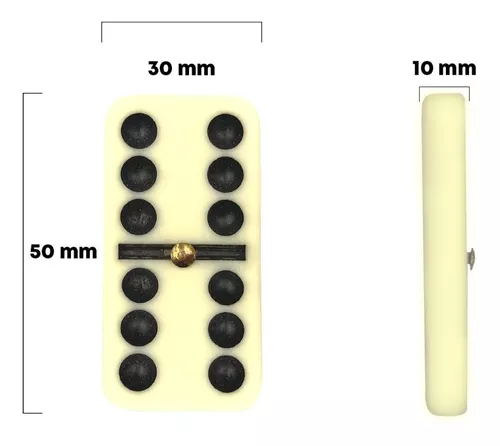 Jogo De Domino Profissional Com Estojo Rígido 28 Peças com o