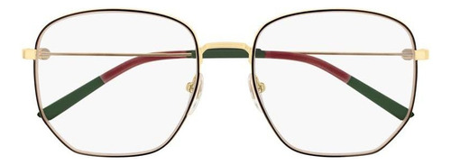 Gafas Graduadas Gucci Octagonal Gg0396o 001 Dorado/negro/ver