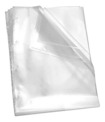 Envelope Plástico 4furos Pasta Catálogo Médio 50 Unid Dac