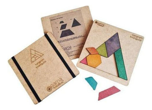 Juego de juguete infantil Tangram, triangular