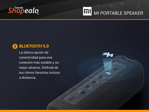 Imagen 6 de 8 de Parlante Xiaomi Mi Portable Bluetooth Speaker Black + Cuota