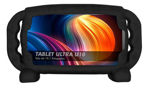 Capa Infantil Tablet Multilaser Ultra U10 10.1 Kids Preta