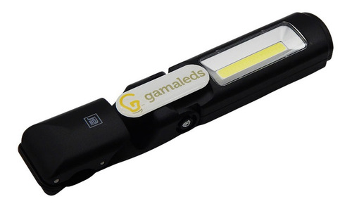 Linterna Led 3w Cob + Smd Plegable Con Pina Y Pinza