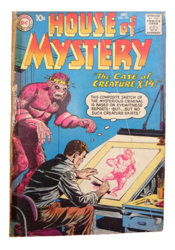 Hq House Of Mystery Nº105 December 1960 National Comics-dc Raro!