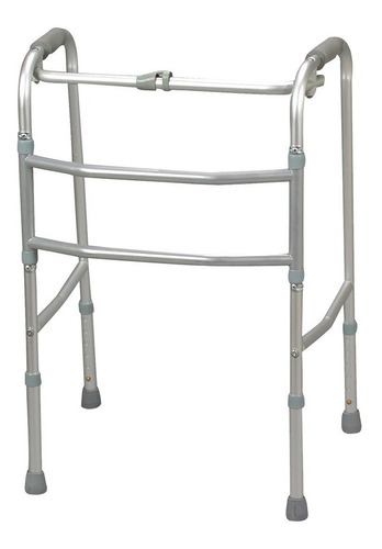 Andadera Caminadora Aluminio Plegable Y Ligera Ecf04s Plata