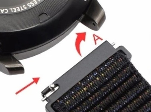 Imagen 5 de 6 de Mallas Para Amazfit Gtr, Stratos, Y Otros De 22mm Con Belcro