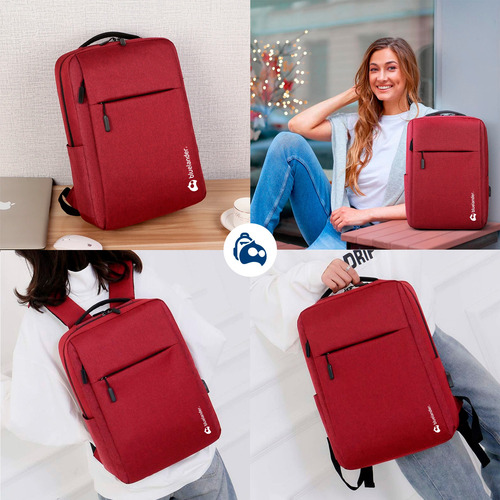4 Mochilas Antirrobo Laptop Impermeable Con Puerto Usb