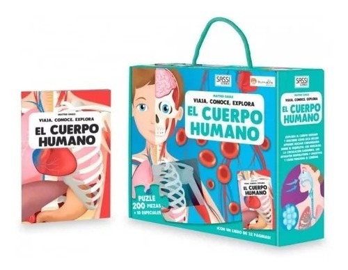 Rompecabezas El Cuerpo Humano 210 Piezas + Libro Manolito