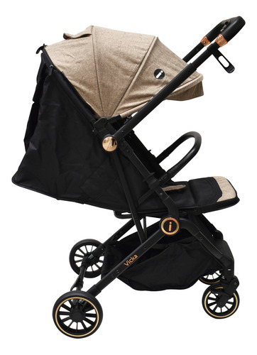 Carriola Vicka Travel System Lifestyle By Infanti Reversible Color Beige Chasis Negro