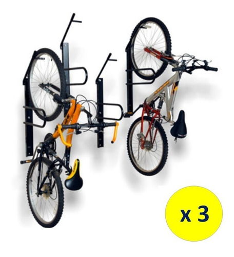 Bicicletero Colgante (pack De 3) Estacionamiento Bicicleta 