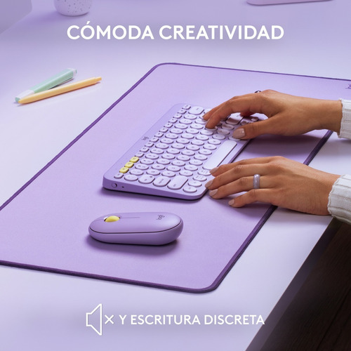 Logitech K380, Teclado Bluetooth Multi-dispositivo - Lavanda