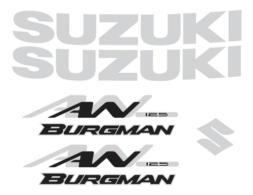 Kit Adesivos Suzuki Burgman An 125 Escura Ca-12892