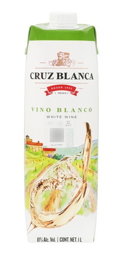 Vino Blanco Cruz Blanca Tetra Brick 1 Litro