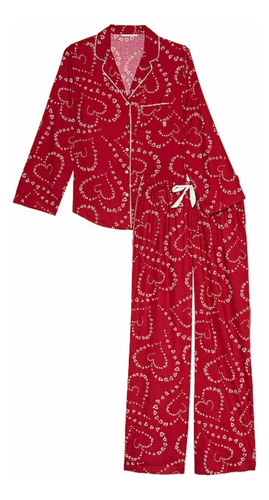 Pijama Corazones Rojo Victorias Secret