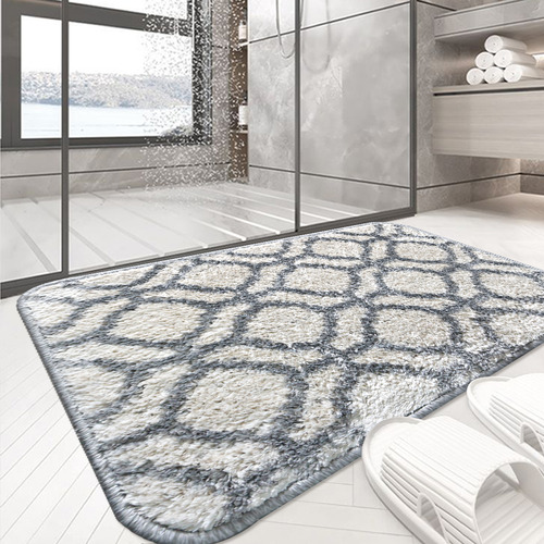 2 Tapete Banheiro Absorvente Antiderrapante Cozu D4 45x65