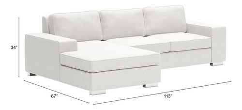 Sala Modular Brickell Blanco Këssa Muebles