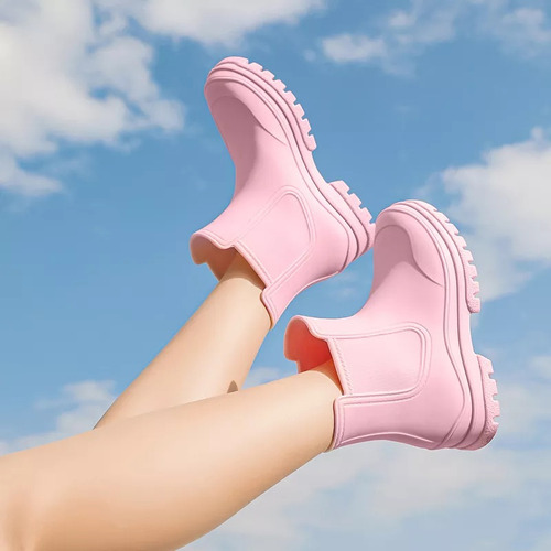 Botas De Mujer Casual Impermeables Lluvia Antideslizante