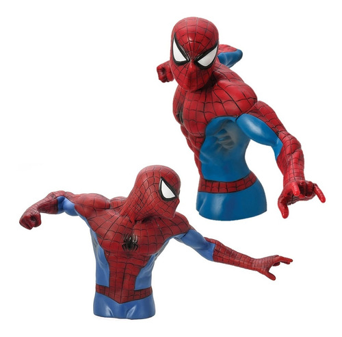 Figura De Acción Spider Man Busto Monogram 6 PuLG