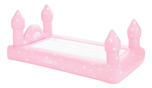 Cama Inflable Para Niños Pink Castle Sleepover Ideal Para Fi