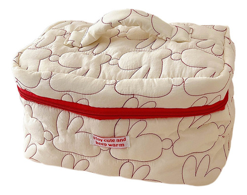 K Bolsa De Maquiagem Feminina Com Estampa De Coelho, Custo
