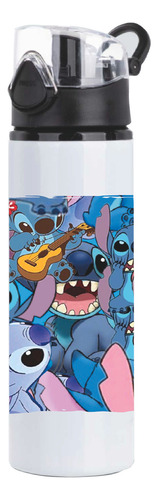 Botella  Stitch Lilo And Stitch, Deporte, Colegio, 750 Ml