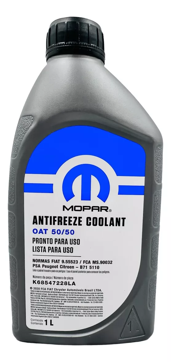 Segunda imagen para búsqueda de liquido refrigerante para fiat toro