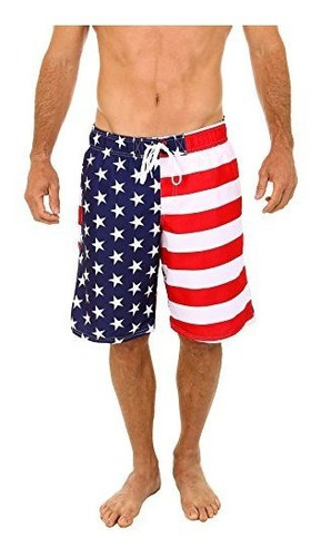 Uzzi Bañador Para Hombre Con Bandera Americana, Patriotic Gl