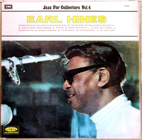 Earl Hines - Jazz For Collectors Vol.4 - Lp 1973 Jazz  Piano