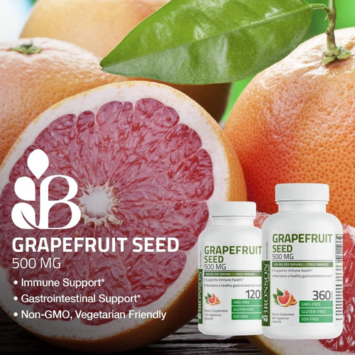 Suplemento Semilla De Toronja Pomelo 500mg Con 120 Capsulas