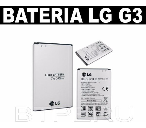 Bateria Litio LG Bl-53yh G3 Vs985 F400 D850 D855 Original