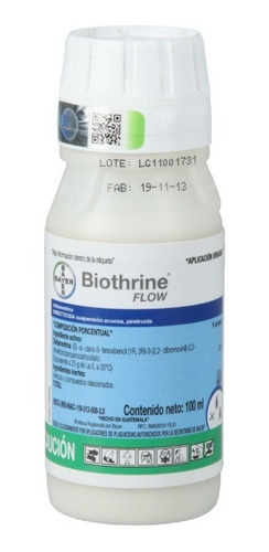Imagen 3 de 7 de Paquete 2 Piezas De Biothrine Flow Bayer 100 Ml