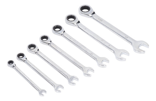 Juego De Llaves De Cabeza Fija Ratchet Spanner, 7 Piezas, Pa