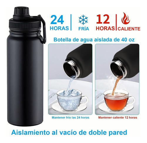 Garrafa De Água Fria/quente De Aço Inoxidável Flushing De 1,