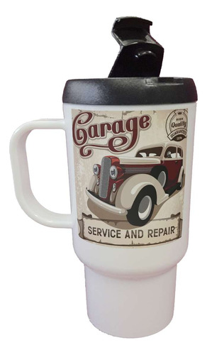 Jarro Termico Vehiculos Garage Service Repair Vintage
