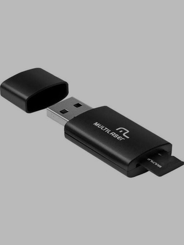 Imagem 2 de 3 de Pendrive+adapt Sd Com Trava+cartão De Memória 8gb Multilaser