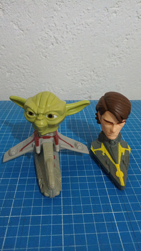 Burger King Promocionales Star Wars Yoda & Ankin Skywalker (Usado)
