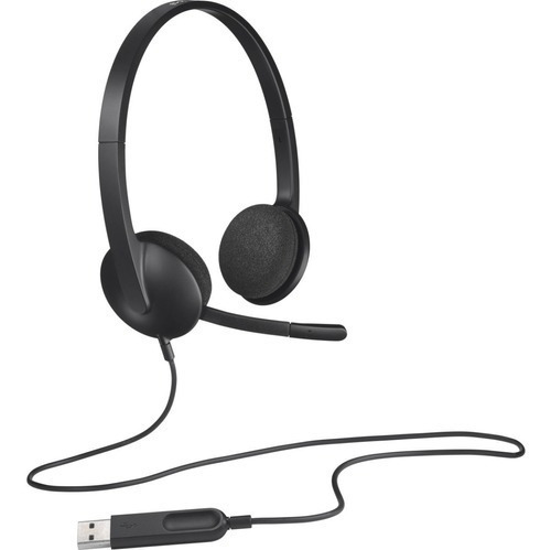 Auriculares gamer Logitech H340 negro