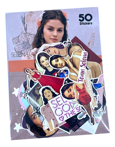 Selena Gomez 50 Stickers Calcomanías + Regalo Sorpresa