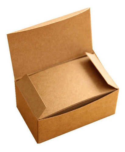 W 300 Tarjetas De Presentación De Papel Kraft En Blanco,