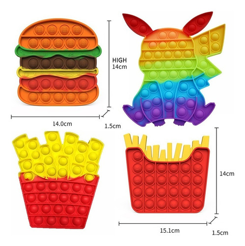Brinquedo Sensorial Fidget Cubo Anti Stress 30pcs