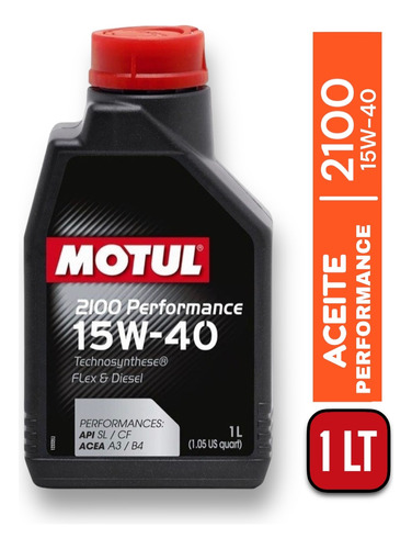 Aceite Semi Sintetico 15w40 Motul 2100 Performance C:6520850