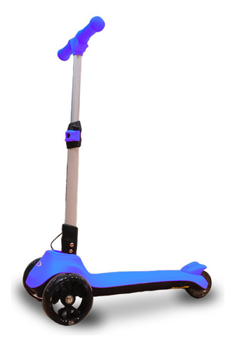 Scooter A Batería 80w Monopatín Infantil 3 Ruedas Con Luces Color Azul