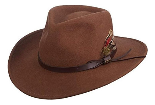 Sombrero Scala Df6 Estilo Vaquero, Talla Pequeña Color Pecan