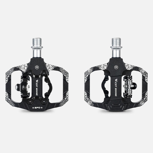 Pedales De Mtb, 9/16'' Aluminio For Spd Pedal Automático S