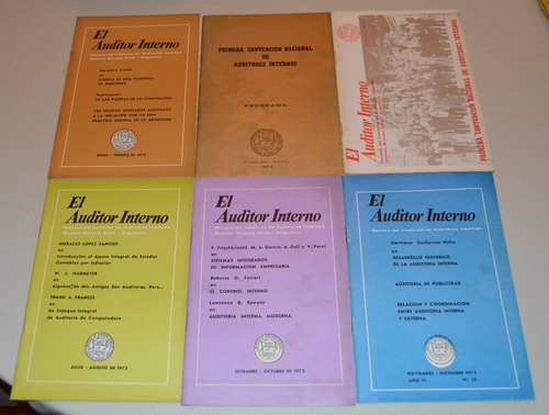 Revista El Auditor Interno (cinco Números De 1973)