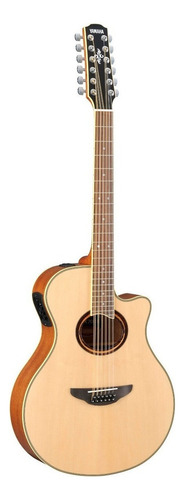 Yamaha Docerola Guitarra Electroacustica 12 Cuerdas Apx700ii Color Natural Orientación de la mano Derecha