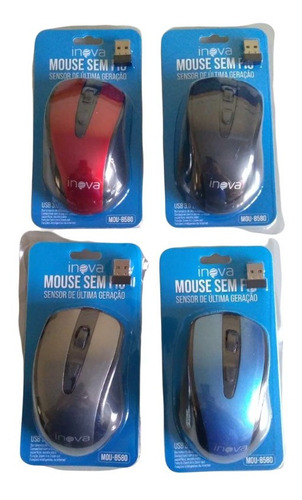 Kit 5 Mouses Sem Fio Inova Mou-8580 Atacado Revenda