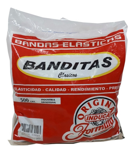 Banda Elastica Bandita 500 Grs Bolsa Larga Ancha 10cm 80mm